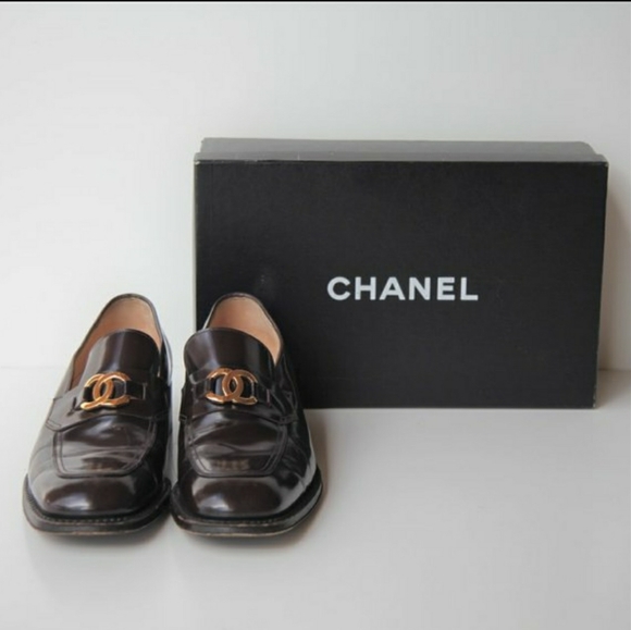 CHANEL Chocolate Brown Loafers, Size 40, US 10 - Picture 7 of 10
